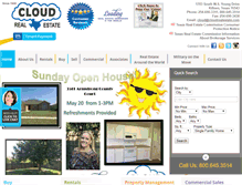 Tablet Screenshot of cloudrealestate.com